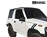 King 4WD Replacement Soft Top - Black Diamond - Tracker 1986-1994 Suzuki Sidekick