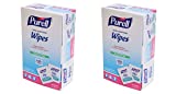 GOJO : PURELL Premoistened Sanitizing Hand Wipes, 5 x 7, 100/Box -:- Sold as 2 Packs of - 100 - / - Total of 200 Each