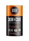 BIXBI Dog & Cat Skin & Coat Support, 2.12 oz (60 g) - All Natural Organic Pet Superfood - Daily Mushroom Powder Supplement - USA Grown & USA Made - Veterinarian Recommended for Dogs & Cats