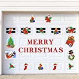 Merry Christmas Garage Door Magnets - 30Pcs All in One Christmas Garage Door Decorations Set - Weather Resistant - Garage Christmas Decorations for Xmas, Holiday and Outdoor Christmas Decorations