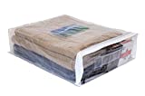 Clear Vinyl Zippered Storage Bags 12 x 15 x 4 Inch 5-Pack