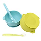 2 Pack Silicone Baby Bowls with Super Suction