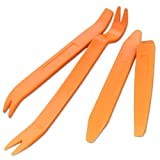 KLTECH 4Pcs Auto Door Clip Panel Trim Removal Tool Kits for Car Dash Radio Audio Installer Pry Tool