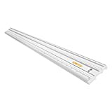 POWERTEC 71332 38" Anodized Aluminum Straight Edge | Metal Straight Edge Machined Flat to Within 0.003 Over Full 38 - Professional Finishing Tools