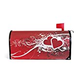 WOOR Valentine's Day Magnetic Magnetic Mailbox Cover Standard Size for Garden Yard Outdoor Decorations-18 x 20.8"