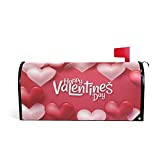 SUABO Valentines Day Hearts Magnetic Mailbox Cover for Standard Mailboxes