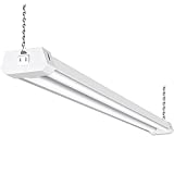 hykolity 5000K LED Shop Light Linkable, 4FT Daylight 42W LED Ceiling Lights for Garages, Workshops, Basements,hanging or FlushMount, Power Cord W/ Built-in ON/Off Switch, 4200lm, ETL- 1 Pack