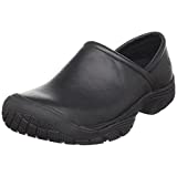 KEEN Utility Men's PTC Slip On 2 Low Height No Lace Chef Food Service Shoe, Black/Black, 10.5 Medium US