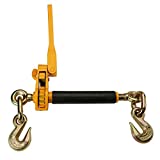 Peerless QuikBinder Plus Ratchet Load Binder - 3/8 Inch x 1/2 Inch Chain Binder - Easily Secure Heavy Loads to A Truck Or Flatbed Trailer - Ratchet Binder with 12,000 Pound Working Load Limit