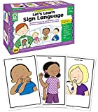 Lets Learn Sign Language Flash Cards, ASL Flash Cards for Beginners, Alphabet Letters, Visual Communication, Sight Words, Everyday Phrases, Ages 3+ (160 pc)