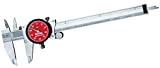 Starrett R120A-6 Dial Caliper, Stainless Steel, Red Face, 0-6" Range, +/-0.001" Accuracy, 0.001" Resolution