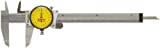 Starrett 120AM-150 W/SLC Dial Caliper, Stainless Steel, White Face, 0-150mm Range, 0.02mm Resolution