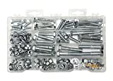 Heavy Duty Nut & Bolt Assortment Kit, 172 Pieces, Includes 9 Most Common Sizes