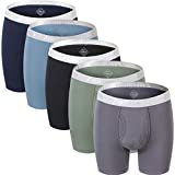 Mens Athletic Underwear 6in Long Leg Running Boxer Briefs Big and Tall Underpants Men 3XL 48 50