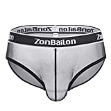 Bulge Enhancing Thong for Men See Through Big Pouch Sexy Mesh Black G-String T-Back Underwear M L XL XXL 3XL (Black, 2XL)