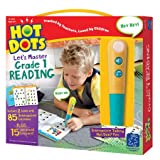 Educational Insights Hot Dots Let's Master 1st Grade Reading Set, Homeschool & School Reading Workbooks, 2 Books & Interactive Pen, 100 Math Lessons, Ages 6+