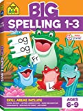 School Zone - Big Spelling Grades 1-3 Workbook - 320 Pages, Ages 6 to 9, 1st Grade, 2nd Grade, 3rd Grade, Letter Sounds, Consonants, Vowels, Puzzles, Games, and More (School Zone Big Workbook Series)