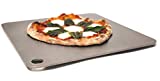 THERMICHEF by Conductive Cooking - Square Pizza Steel Plate for Oven Cooking and Baking (3/8" Deluxe, 16”x16” Square) - Made in USA