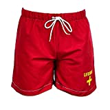 Dissolving Swim Shorts Lifeguard Bachelor Party Stag Do Prank Set Joke Red (XXL)