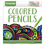 Crayola Colored Pencils For Adults (50 Count), Colored Pencil Set for Adult Coloring, Back to School Supplies for High School [Amazon Exclusive]