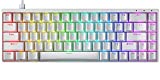 Durgod Hades 68 RGB Mechanical Gaming Keyboard - 65% Layout - Cherry Profile - NKRO - USB Type C - Aluminium Chassis (Gateron Red, White PBT)