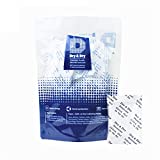 5 Gram Pack of 50 "Dry & Dry" Premium Silica Gel Packets Desiccant Dehumidifiers - Food Grade Rechargeable Paper