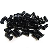 Easycargo Computer Case Fan Screws Black, Fan Screws PC, Fan Screws for 70mm, 80mm, 90mm, 92mm, 120mm, 140mm PC Cooling Fan (50 Pack)