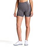 Aoxjox Women's Workout Seamless Biker Shorts Running Booty Yoga Gym Vital High Waisted Leggings (Vital Charcoal Grey Marl, Small)