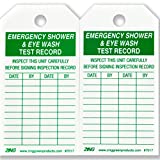 ZING 7017 Eco Safety Tag, Emergency Eyewash and Shower Inspection, 5.75Hx3W, 10 Pack