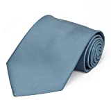 TieMart Premium Solid Color Necktie (Serene)