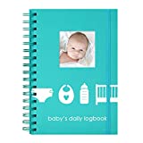 Pearhead Baby's Daily Log Book, 50 Easy to Fill Pages to Track and Monitor Your Newborn Baby's Schedule