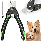 TIMINGILA Dog Nail Clippers,Dog & Cat Pets Nail Clippers and Trimmer with Built-in Safety Guard to Avoid Over-Cutting Nails & Free Nail File,for Safe, Professional at Home Grooming