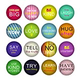 HSJH 16PCS Fridge Magnet Creative Assorted Lovely Refrigerator for Halloween Letter Crystal Glass Office Cabinets Whiteboards Photos Beautiful Decorative Home School (Letters)