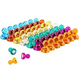 49Pcs Colorful Push Pin Magnets 7 Assorted Color Strong Magnetic Push Pins for Refrigerator Magnets,Whiteboard Magnets