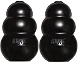 KONG Extreme Dog Pet Toy Dental Chew (2 Pack), Large, Large - 2 Pack, Black, Model:K1-2