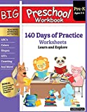 Big Preschool Workbook: Ages 3 - 5, 140+ Days of PreK Learning Materials, Fun Homeschool Curriculum Activities Help Pre K Kids Prep With Letter Tracing, Math Counting, Alphabet, Colors, Size & Shape