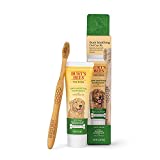 Burt's Bees for Dogs Care+ Oral Care Kit, Gum Soothing Dog Toothpaste with Hemp Seed Oil and Bamboo Dog Toothbrush | Dog Tooth Brushing Kit for Dog Dental Care from