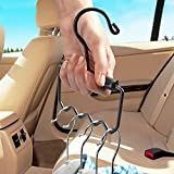 High Road Heavy Duty Car Clothes Hanger with Carry Handle and Hooks for Dry Cleaning, Moving and Road Trips