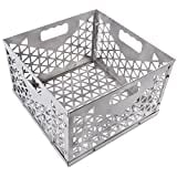 foedo 12 Inch Charcoal Firebox Basket for Oklahoma Joe's Offset Smoker, Grill Accessories for Long and Efficient Smoking, 12" x 12" x 7.5"Fire Basket for Oklahoma Joes Highland (Stainless Steel)