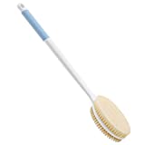 Back Scrubber Anti Slip Long Handle for Shower, Dual-Sided Back Brush with Stiff and Soft Bristles,Body Exfoliator for Bath or Dry Brush.