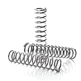 10Pcs Compression Springs Wire Diameter 0.8mm Outer Dia 8mm Free Length 50mm Coil Mechanical Spring Set Silver Tone