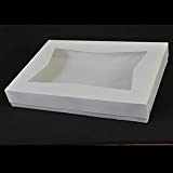 24253 Southern Champion Paperboard Bakery Box Top w/Window White, 26.5" X 18.63" X 3" 50 per case Save up to 50% by Buying in Bulk