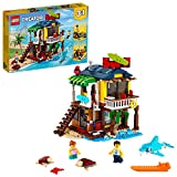 LEGO Creator 3in1 Surfer Beach House 31118 Building Kit Featuring Beach Hut and Animal Toys, New 2021 (564 Pieces)