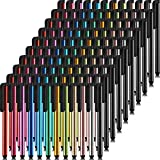120 Pieces Stylus Pen Universal Capacitive Stylus Slim Digital Pen Compatible with iPad, iPhone, Samsung, Tablet, Most Devices with Capacitive Touch Screen, 12 Colors