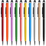 Stylus Pen anngrowy Stylus Pens for Touch Screens Universal Stylus Ballpoint Pen 2 in 1 Stylists Pens for iPad iPhone Tablet Laptops Kindle Samsung Galaxy All Capacitive Touch Screens