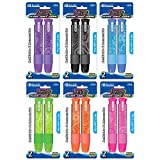 BAZIC Retractable Stick Erasers Paisley, Mechanical Pencil Eraser, Large Size Click Eraser for Art Drawing Sketching Kids School (2/Pack), 6-Packs