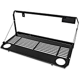 E-cowlboy Tailgate Table for Jeep Wrangler JL JLU 2018 2019 2020 2021 2022 2/4 Door Rear Door Foldable Table Cargo Shelf Storage Cargo Luggage Holder Carrier