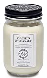 Orchid and Sea Salt Scented Soy Candle | Hand Poured in the USA | 12 oz.