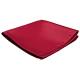 Jacob Alexander Men's Pocket Square Solid Color Handkerchief - Red