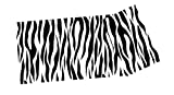 JFIT Zebra Print Yoga Mat, Black/White
